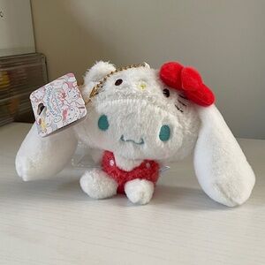 Cinnamoroll hello kitty plush pendant